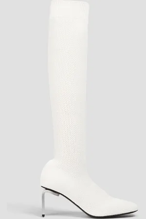 Jil Sander Crochet-knit knee boots