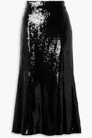 Khaite Levine sequined tulle midi skirt