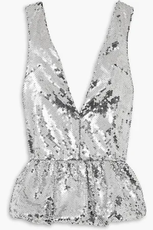 16Arlington Salina sequined tulle mini dress - Metallic