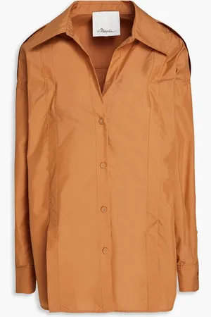 3.1 Phillip Lim Cotton-blend poplin shirt - Brown