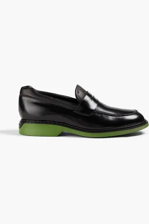 Hogan Glossed-leather penny loafers