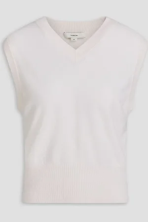 Vince Wool-blend vest - White