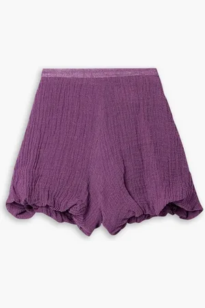 Lisa Marie Fernandez Pouf linen-blend gauze shorts