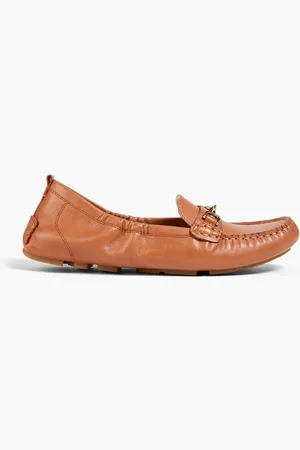 Sam Edelman Falto embellished leather loafers - Brown