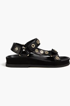 Sandro Embellished leather sandals