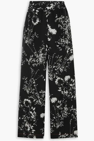 Victoria Beckham Floral-print silk crepe de chine pajama pants