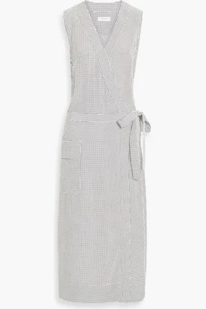 Equipment Maovesa polka-dot silk crepe de chine midi wrap dress