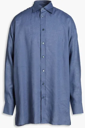 Dolce & Gabbana Oversized linen shirt - Blue