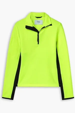 Aztech Paneled stretch and ripstop sweatshirt - Yellow