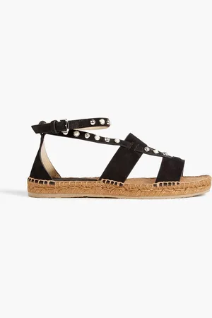 Jimmy Choo Denise embellished suede espadrille sandals