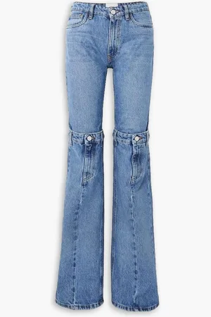 COPERNI Paneled mid-rise straight-leg jeans - Blue