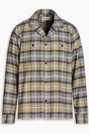 OFFICINE GENERALE Jude checked cotton-flannel shirt