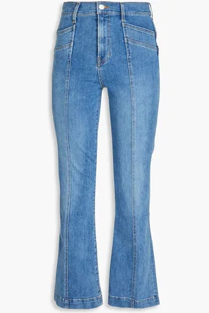 VERONICA BEARD Carson high-rise kick-flare jeans - Blue