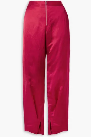 Partow Reed satin wide-leg pants - Red