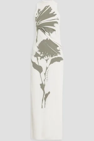 Ioannes Delos printed jersey maxi dress - Green