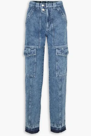 Marant Etoile Vayoneo straight-leg cargo jeans - Blue