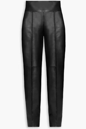 ALEXANDRE VAUTHIER Leather slim-leg pants
