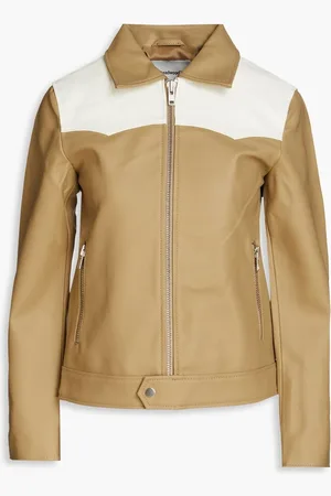 Deadwood Two-tone faux leather jacket - Neutral
