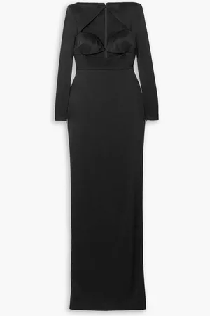 ALEX PERRY Cohan cutout satin-crepe maxi dress