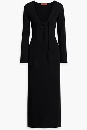 Altuzarra Lace-up stretch-knit maxi dress