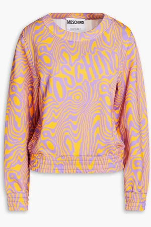 Moschino Printed French cotton-terry sweatshirt