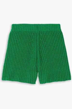 Alanui Palm Springs ribbed cotton shorts