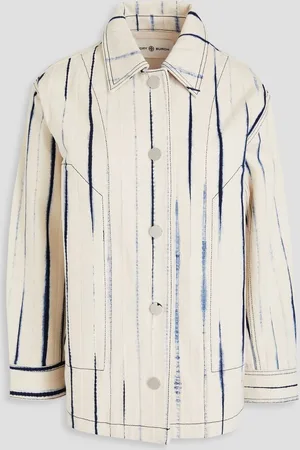 Tory Burch Printed denim jacket - White