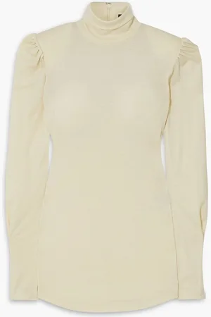 Isabel Marant Gavina wool turtleneck top - White