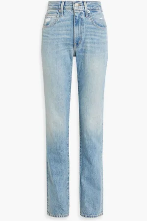 SLVRLAKE Lennox faded mid-rise straight-leg jeans - Blue