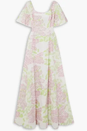 Bernadette Maude floral-print cotton-poplin gown