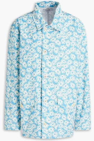 RE/DONE 90s floral-print cotton-canvas jacket - Blue