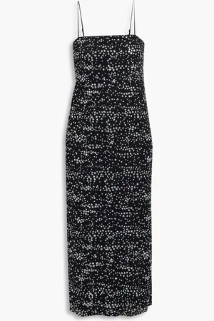 tibi Glittered jersey midi dress
