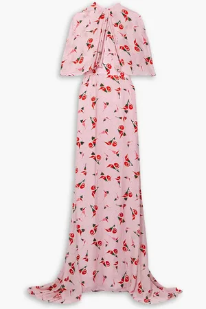 Markarian Leonora convertible floral-print chiffon gown