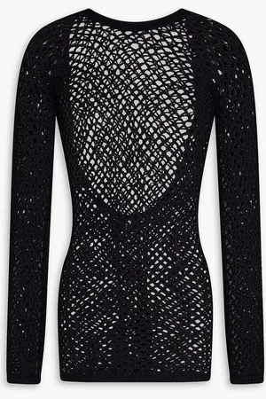 Alix Pinho Duda cutout crocheted-cotton mini dress
