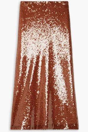 A.L.C. Reese sequin-embellished tulle midi skirt