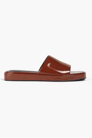 By Far Shana patent-leather slides
