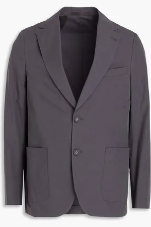 OFFICINE GENERALE Cotton blazer - Gray