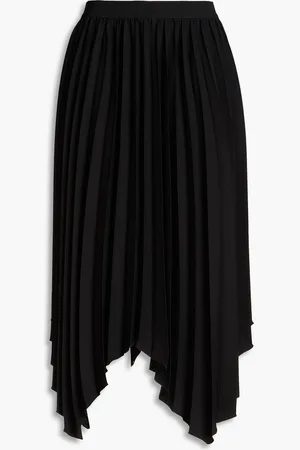 Isabel Marant Felixa pleated crepe midi skirt