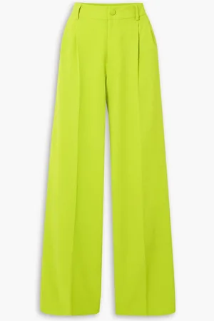 HUISHAN ZHANG Cosima crepe wide-leg pants - Green