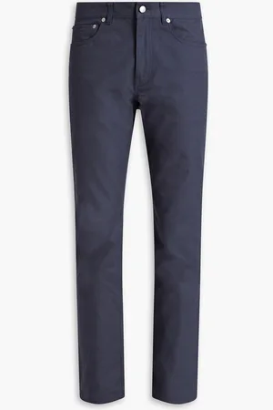 Dunhill Slim-fit cotton-twill pants - Blue