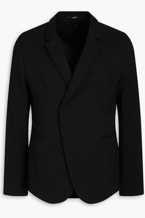 Emporio Armani Cotton-blend jacquard suit jacket