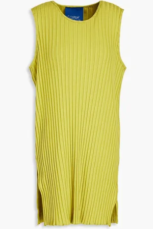SIMON MILLER Ribbed stretch-micro modal tunic - Yellow