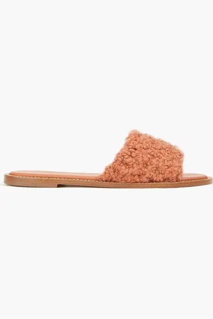 GABRIELA HEARST Ballast cashmere slides - Red