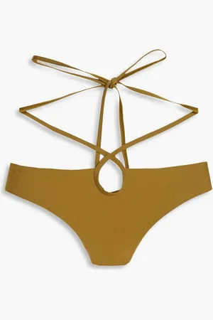 CHRISTOPHER ESBER Looped Tie cutout low-rise bikini briefs - Green