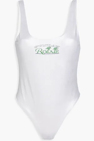 ROTATE Cismione metallic printed swimsuit - Metallic