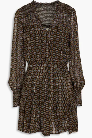 VERONICA BEARD Sacchi printed chiffon mini dress