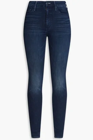 Mother Looker high-rise skinny jeans - Blue