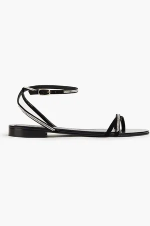 Bash Cibil crystal-embellished leather sandals