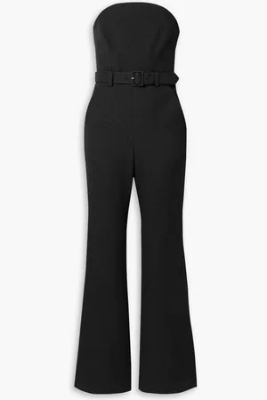 A.L.C. Kate strapless belted twill jumpsuit