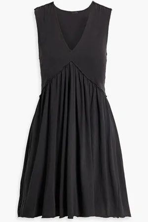 ATM Anthony Thomas Melillo Gathered cotton-jersey mini dress